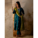 Picture of Alluring Silk Navy Blue Readymade Salwar Kameez