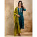 Picture of Alluring Silk Navy Blue Readymade Salwar Kameez