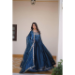 Picture of Amazing Silk Midnight Blue Party Wear Gown