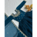 Picture of Amazing Silk Midnight Blue Party Wear Gown