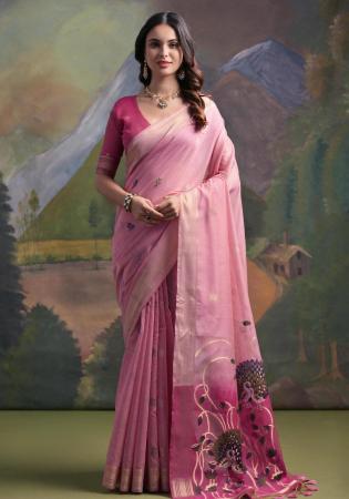 Picture of Graceful Cotton Rosy Brown Saree