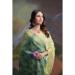 Picture of Nice Cotton Dark Olive Green Saree