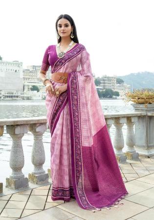 Picture of Appealing Silk Rosy Brown Saree