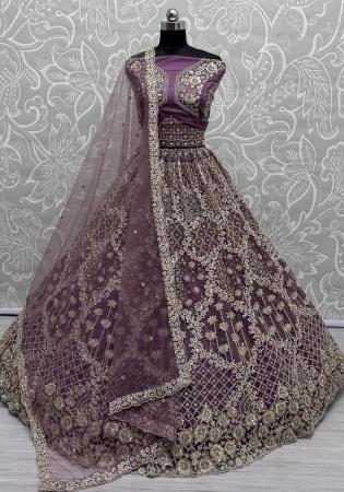 Picture of Comely Net Medium Orchid Lehenga Choli