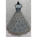 Picture of Exquisite Net Light Slate Grey Lehenga Choli