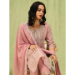 Picture of Rayon & Silk Indian Red Readymade Salwar Kameez