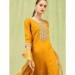 Picture of Rayon & Silk Dark Golden Rod Readymade Salwar Kameez