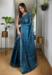 Picture of Fascinating Silk Steel Blue Saree