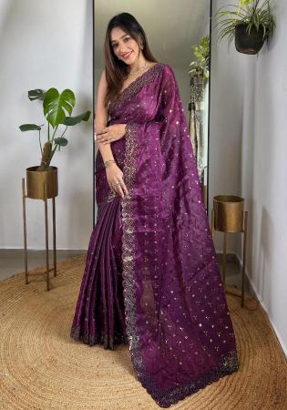 Picture of Shapely Silk Dim Gray Saree