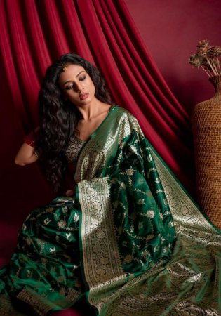 Picture of Graceful Silk Sea Green Saree