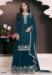 Picture of Splendid Chiffon Navy Blue Straight Cut Salwar Kameez