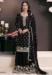 Picture of Lovely Chiffon Black Straight Cut Salwar Kameez