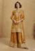 Picture of Chiffon & Silk Golden Rod Straight Cut Salwar Kameez
