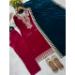 Picture of Wonderful Rayon Crimson Readymade Salwar Kameez