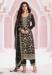Picture of Good Looking Chiffon Black Straight Cut Salwar Kameez