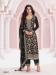 Picture of Good Looking Chiffon Black Straight Cut Salwar Kameez