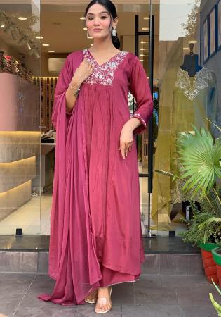 Picture of Graceful Chiffon Light Pink Readymade Salwar Kameez