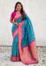 Picture of Elegant Silk Dark Turquoise Saree