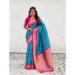 Picture of Elegant Silk Dark Turquoise Saree