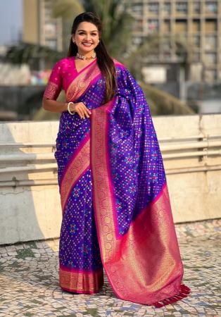 Picture of Resplendent Silk Purple Saree