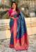 Picture of Classy Silk Midnight Blue Saree