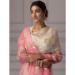 Picture of Nice Organza Dark Salmon Saree