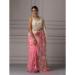 Picture of Nice Organza Dark Salmon Saree