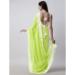 Picture of Good Looking Georgette Yellow Green Saree