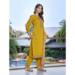 Picture of Nice Chiffon Golden Rod Readymade Salwar Kameez