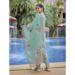 Picture of Chiffon Dark Sea Green Readymade Salwar Kameez