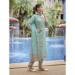 Picture of Chiffon Dark Sea Green Readymade Salwar Kameez