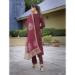 Picture of Taking Chiffon Maroon Readymade Salwar Kameez
