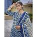 Picture of Chiffon Dark Slate Blue Readymade Salwar Kameez
