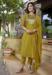 Picture of Resplendent Chiffon Olive Readymade Salwar Kameez