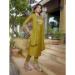 Picture of Resplendent Chiffon Olive Readymade Salwar Kameez
