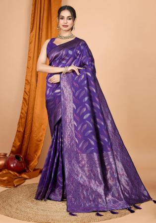 Picture of Ravishing Silk Dark Slate Blue Saree