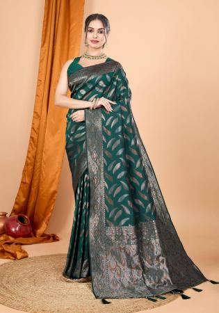 Picture of Taking Silk Dark Green Saree