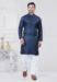 Picture of Marvelous Silk Dark Slate Blue Kurtas