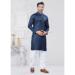 Picture of Marvelous Silk Dark Slate Blue Kurtas