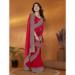 Picture of Graceful Chiffon Dark Red Saree