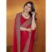 Picture of Graceful Chiffon Dark Red Saree