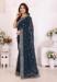 Picture of Taking Georgette Dark Slate Grey Saree