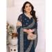 Picture of Taking Georgette Dark Slate Grey Saree