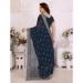 Picture of Taking Georgette Dark Slate Grey Saree