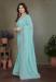 Picture of Magnificent Georgette Medium Aqua Marine Saree