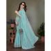 Picture of Magnificent Georgette Medium Aqua Marine Saree
