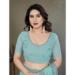Picture of Magnificent Georgette Medium Aqua Marine Saree