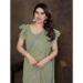 Picture of Gorgeous Chiffon Dark Sea Green Saree