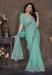 Picture of Fine Chiffon Medium Sea Green Saree