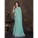 Picture of Fine Chiffon Medium Sea Green Saree
